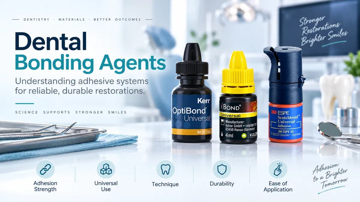 Dental bonding agents explained: generations, universal adhesives and how to choose one