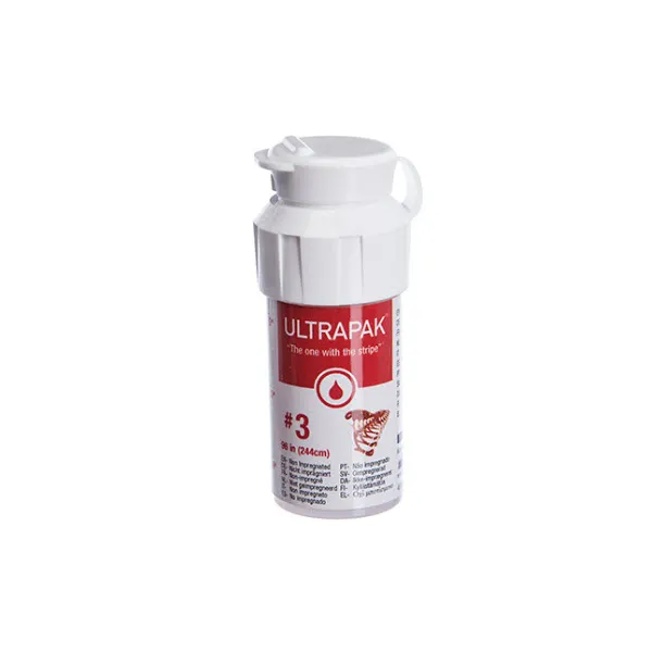 Ultrapak، خيط إبعاد محبوك من القطن 100%، حجم #3