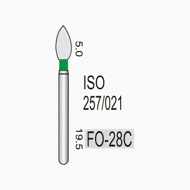 نهاية كرة أوغيفال FO-28C، حبيبات خشنة، 257/023