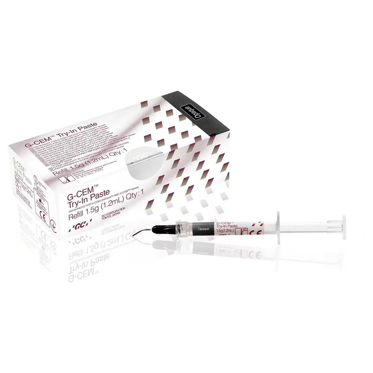 GC G-CEM Try-in Paste, Opaque, Syringe 1.5g/1.2ml