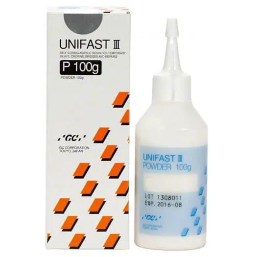 GC UNIFAST III, مسحوق, أكريليك ذاتي المعالجة, A2