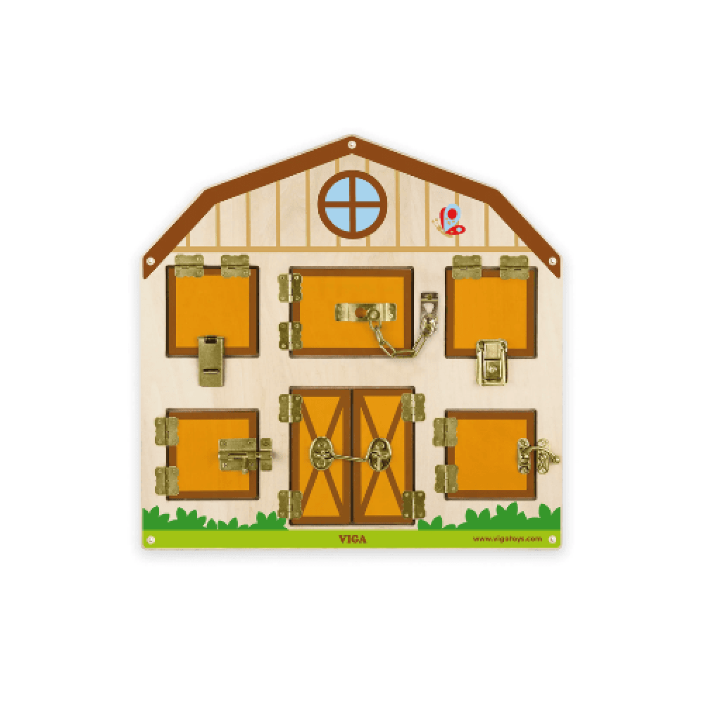 Lock Activity Board, Wall-Mounted