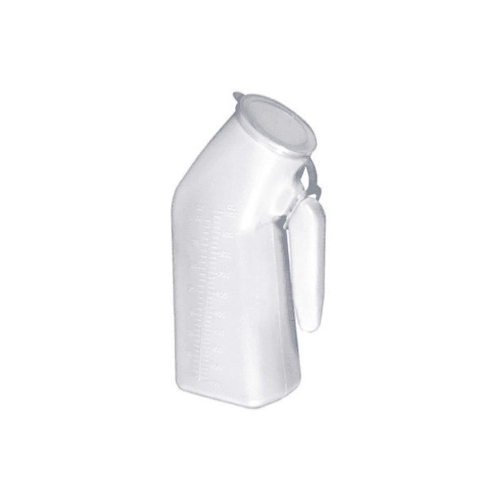 Male Plastic Urinal with Lid
