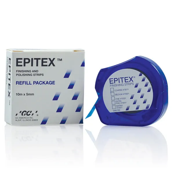 GC EPITEX، شرائط إنهاء وتلميع، 10m، ناعمة (رمادية)، إعادة تعبئة