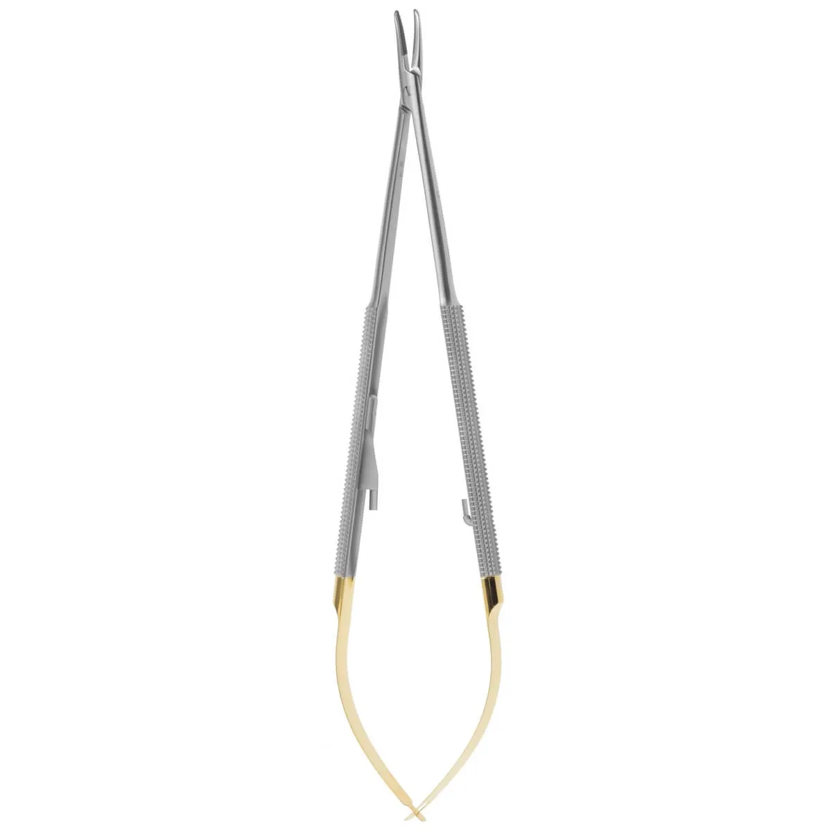 حامل إبرة Castroviejo، 180mm، منحنٍ TC