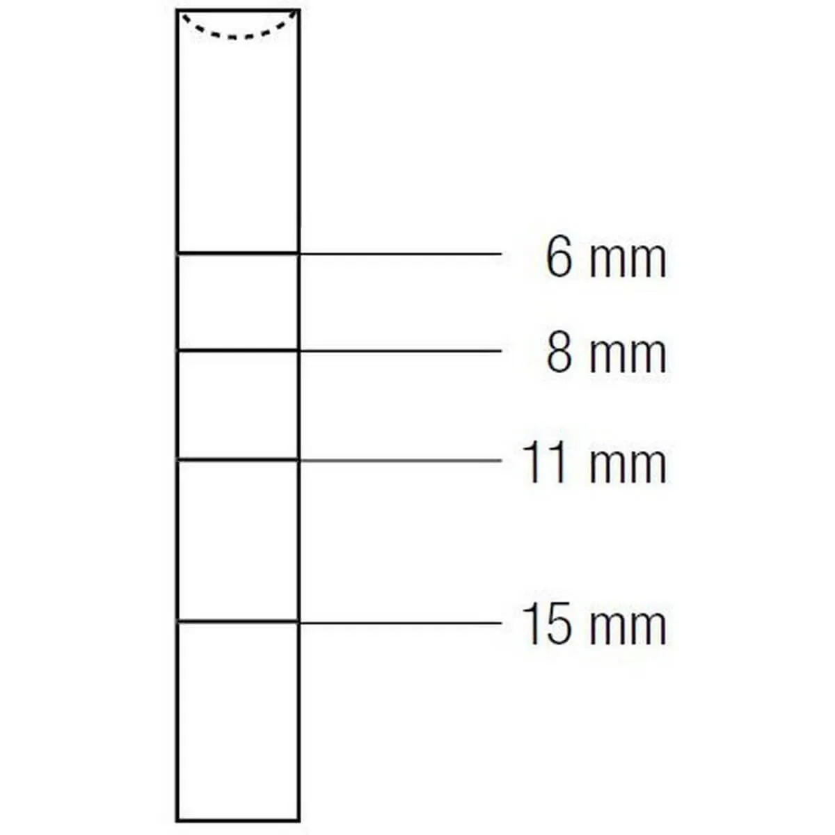 Osteotome Bayonet Concave 3.2mm