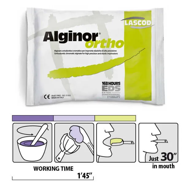 Alginor Ortho Alginate، أرجواني/ليلكي/أخضر، سريع (1:45 دقيقة)