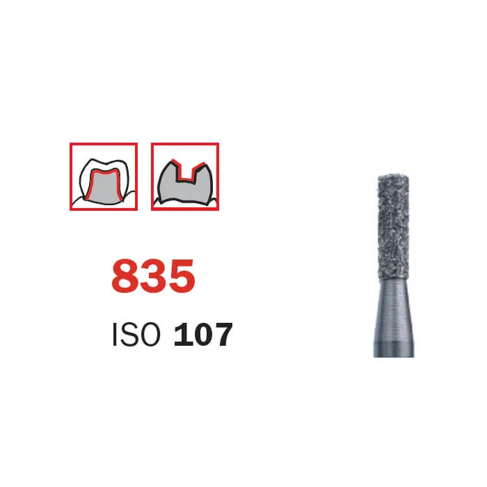 Diamond Bur, FG 008 Short, Medium, Cylinder ISO #109