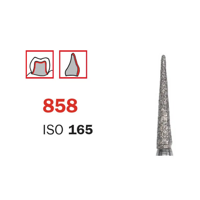 Diamond Bur, FG 012 Short, Coarse, Cone ISO #165