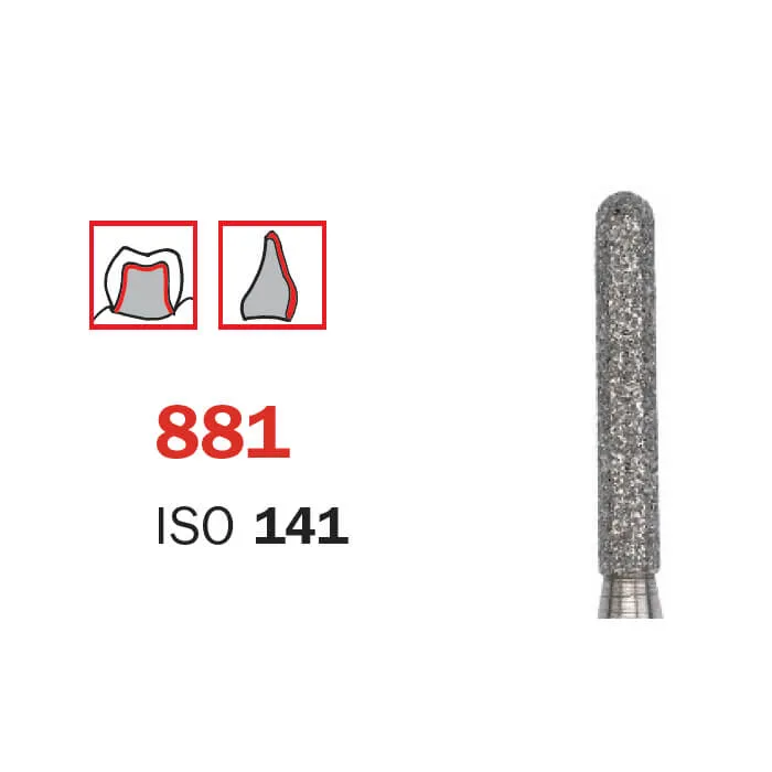 Diamond Bur, FG 012, Fine, Cylinder Round Shoulder ISO #141