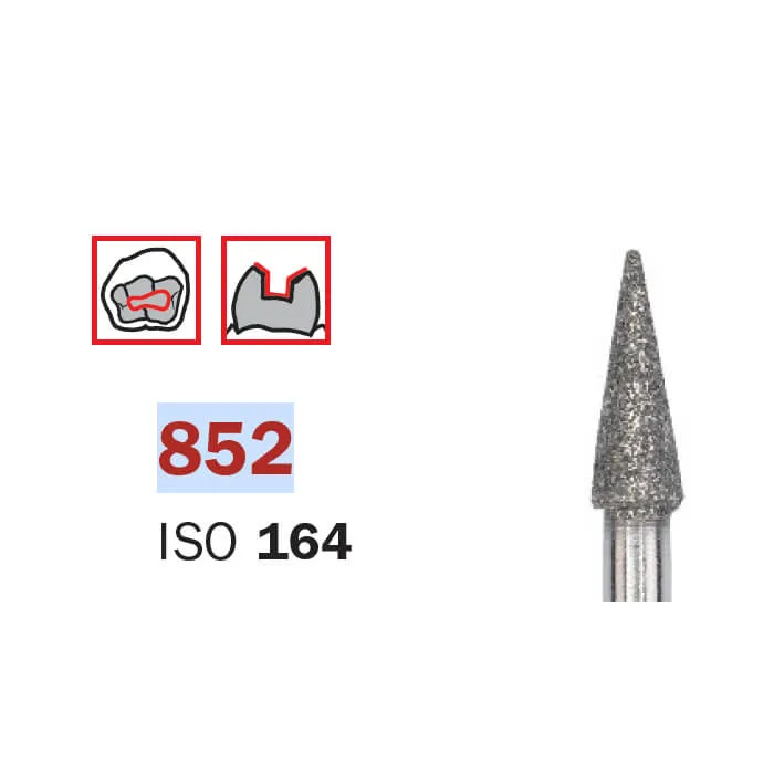Diamond Bur, FG 012, X-Fine, Cone ISO #160