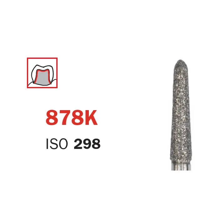 Diamond Bur, FG 014, Medium, Torpedo (Gingival Curettage) ISO #289