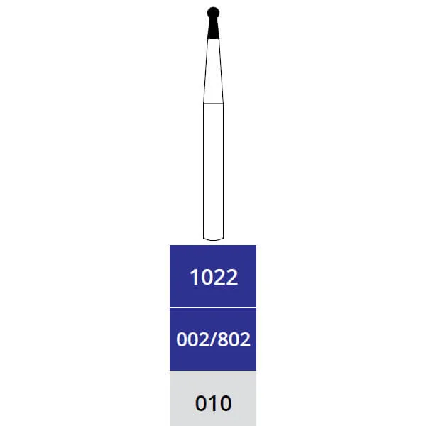 Diamond Bur, Round with Collar, Medium, FG 010