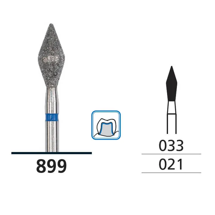 Diamond Burs, Diamond, Medium, FG 021