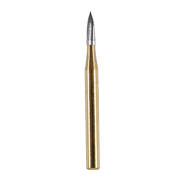 Finishing Carbide Bur, FG 012, Flame, 12 Flutes ISO #246