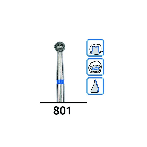 Flat-End Taper Long Diamond Burs G847, Coarse Grit, FG-012