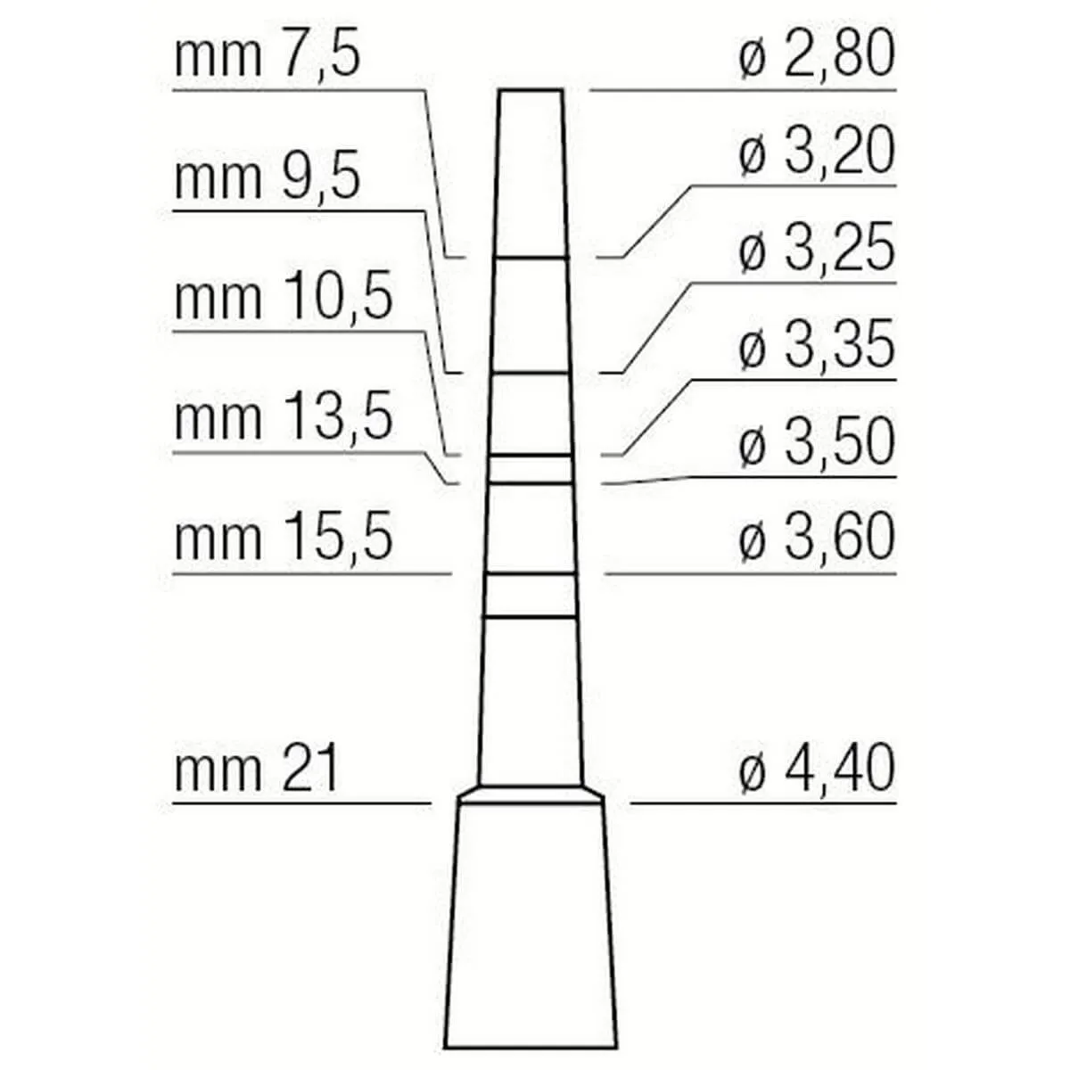Osteotome 2.8/4.4mm