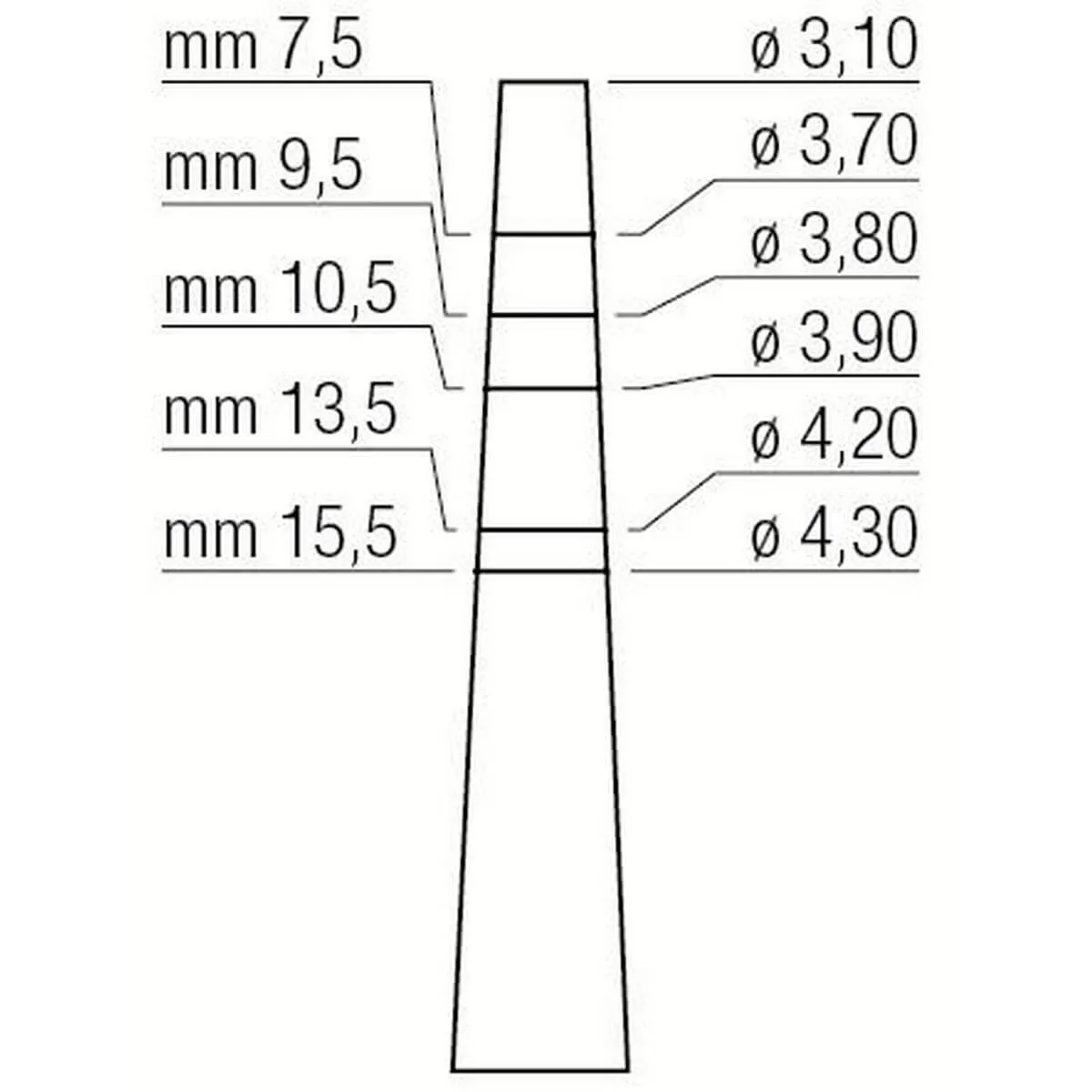 Osteotome 3.1/4.3mm
