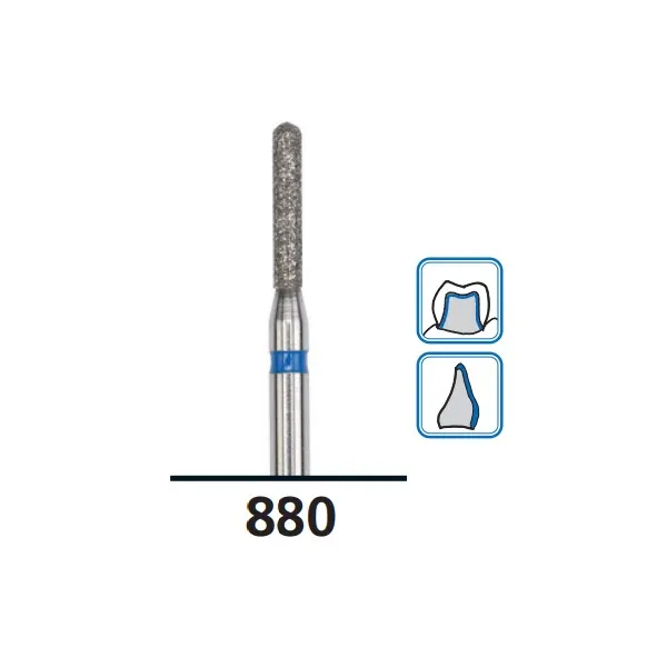 Round-End Cylinder Dental Burs 880, Medium Grit, FG-014