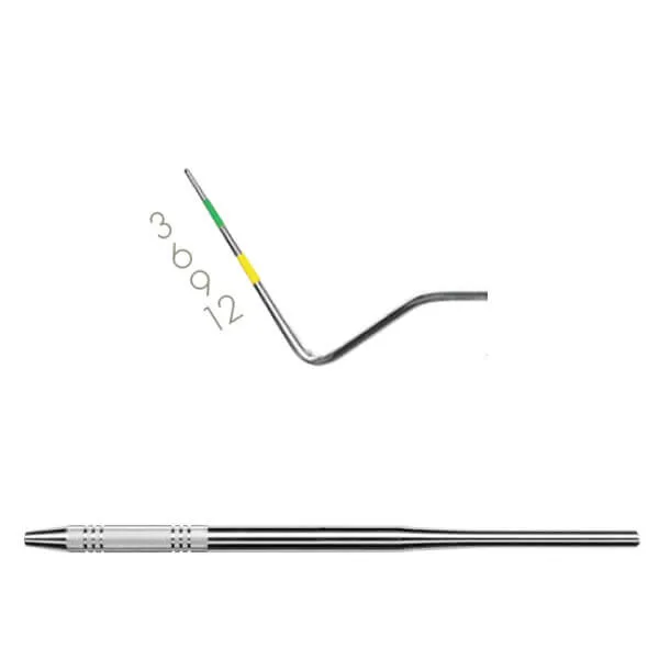 Probes, # 12, Single End, Yellow/Green, Standard Handle