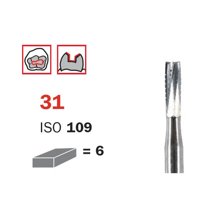 Surgical Carbide Bur, FG 012, X-Long, Cylinder ISO #109