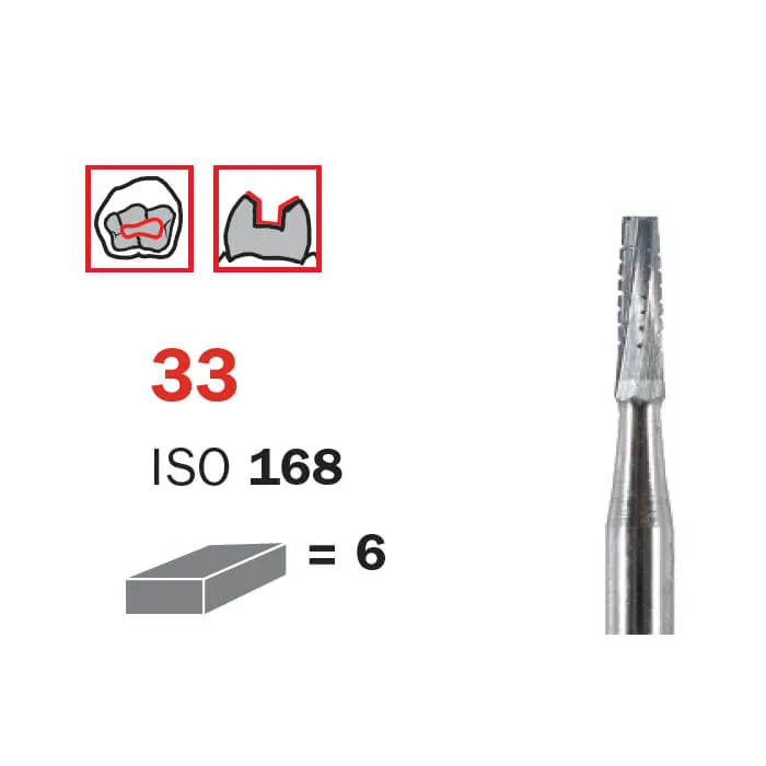 سنبلة كربيد جراحية، FG 012، طويلة جدًا، مخروط مقطوع ISO #168