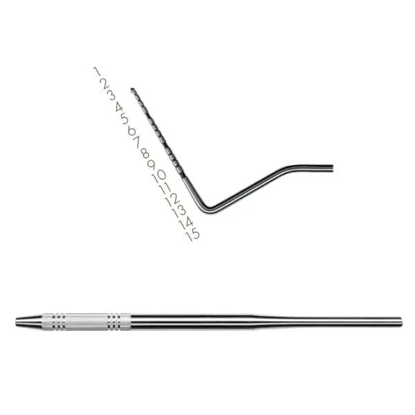 Probes, # 15 UNC Rung, Single End, Black, Standard Handle