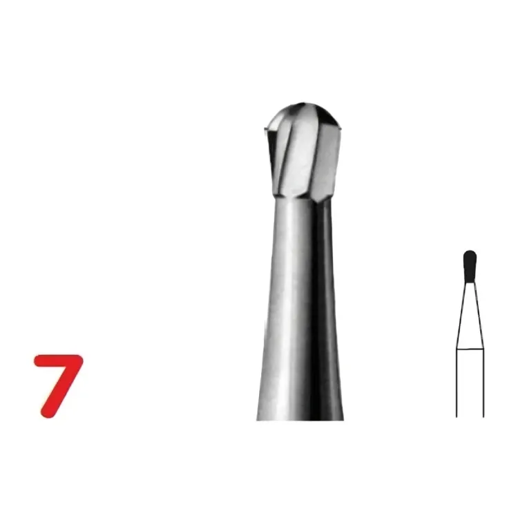 Pear Carbide Dental Burs FG7, FG-008