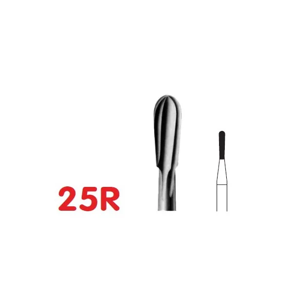 Pear Long Carbide Dental Burs FG25R, FG-010