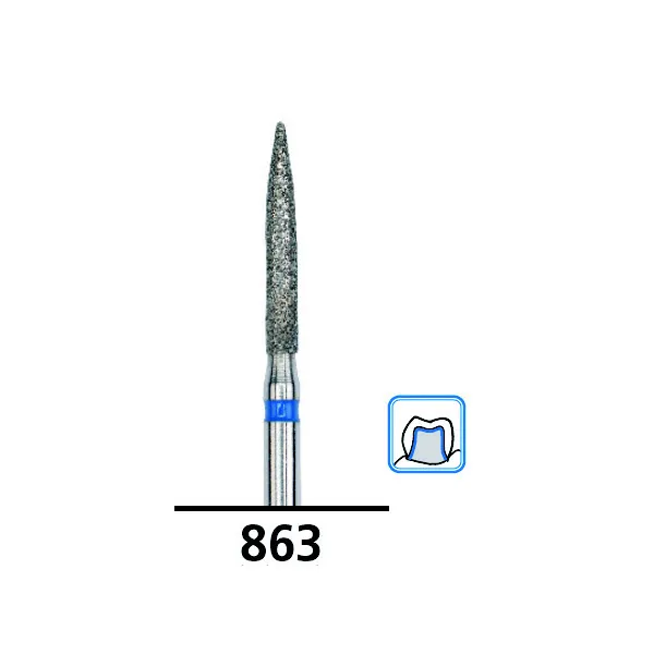 Round-End Taper Diamond Burs G850, Coarse Grit, FG-018