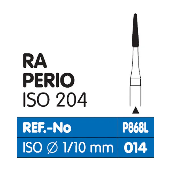 Perio Diamond Burs RA, Depth Marker 868L, Super Fine Grit, FG-014