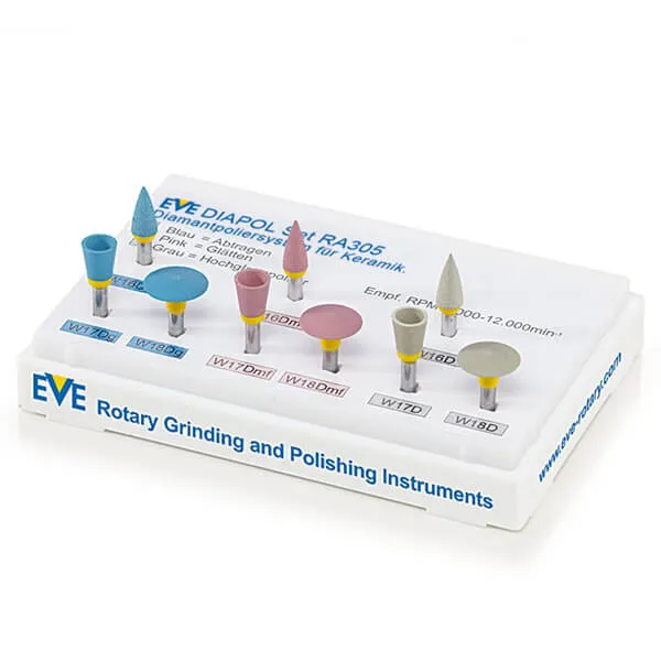 DIAPOL Porcelain Polishing, RA, 9 Pieces
