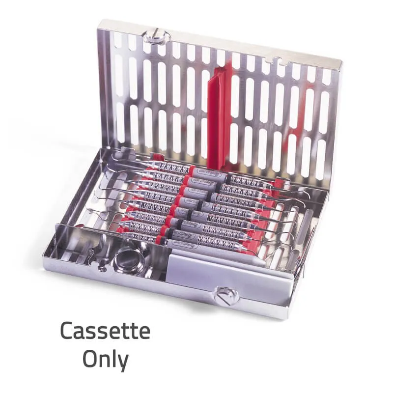 IMS Signature Series 16 أدوات Cassette مع مساحة، أحمر
