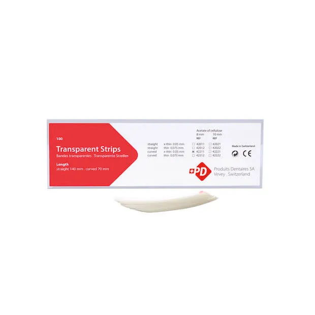 Transparent Matrix Strips, Curved, X-Thin (10mm)