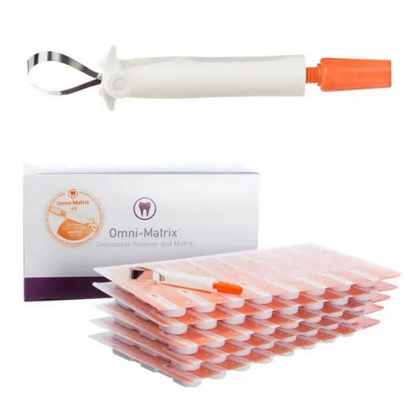 Omni-Matrix Winged 6.5 mm 0.001" (.025 mm) Orange، PK/48