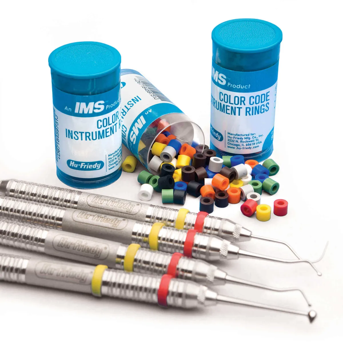 IMS Color Code Instrument Rings, Small, Grey, PK/50