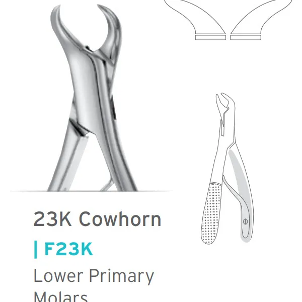 كلابة الأضراس السفلية للأطفال Cowhorn #23K