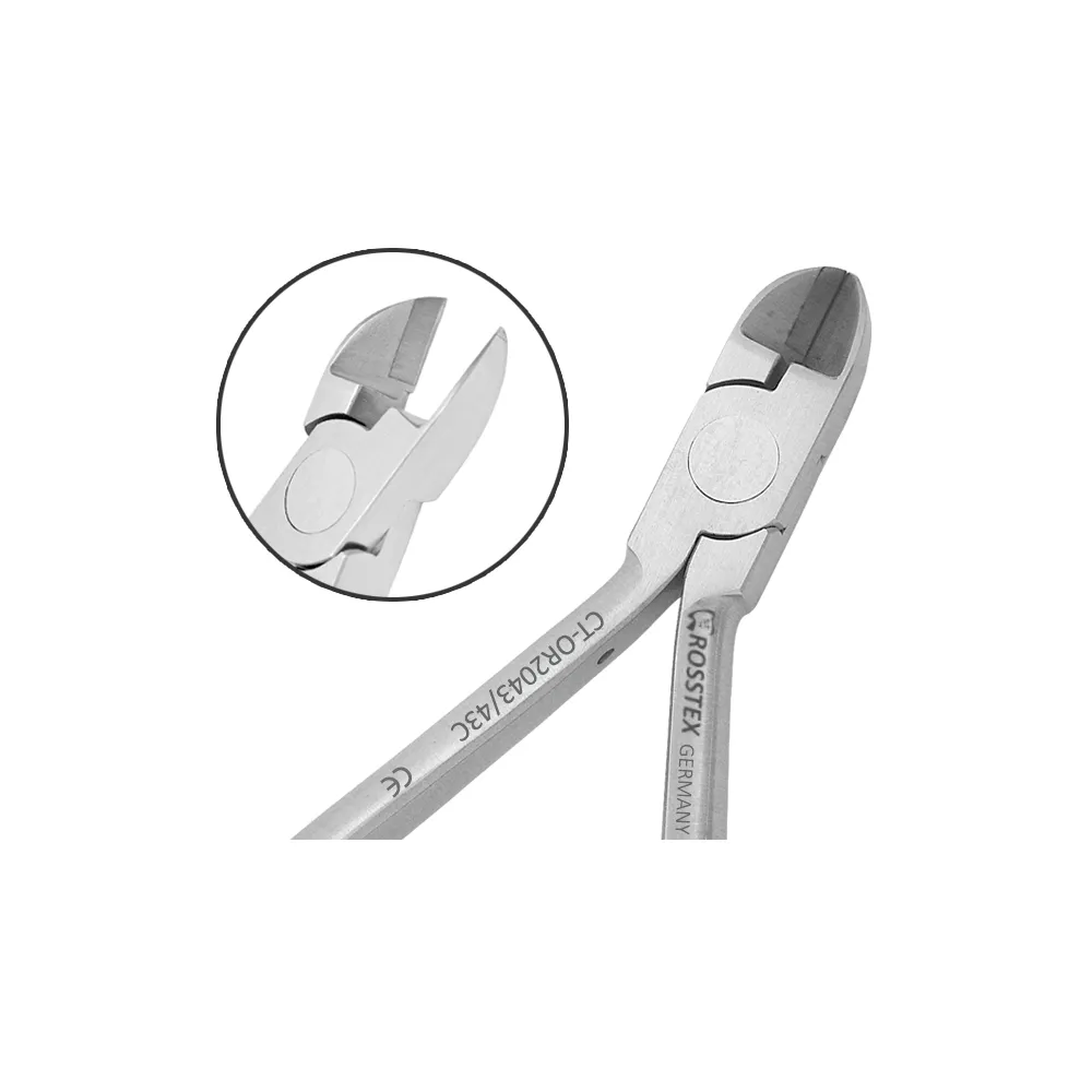 Orthodontic Cutter Hard Wire, Straight Long Beak, 12.0 cm