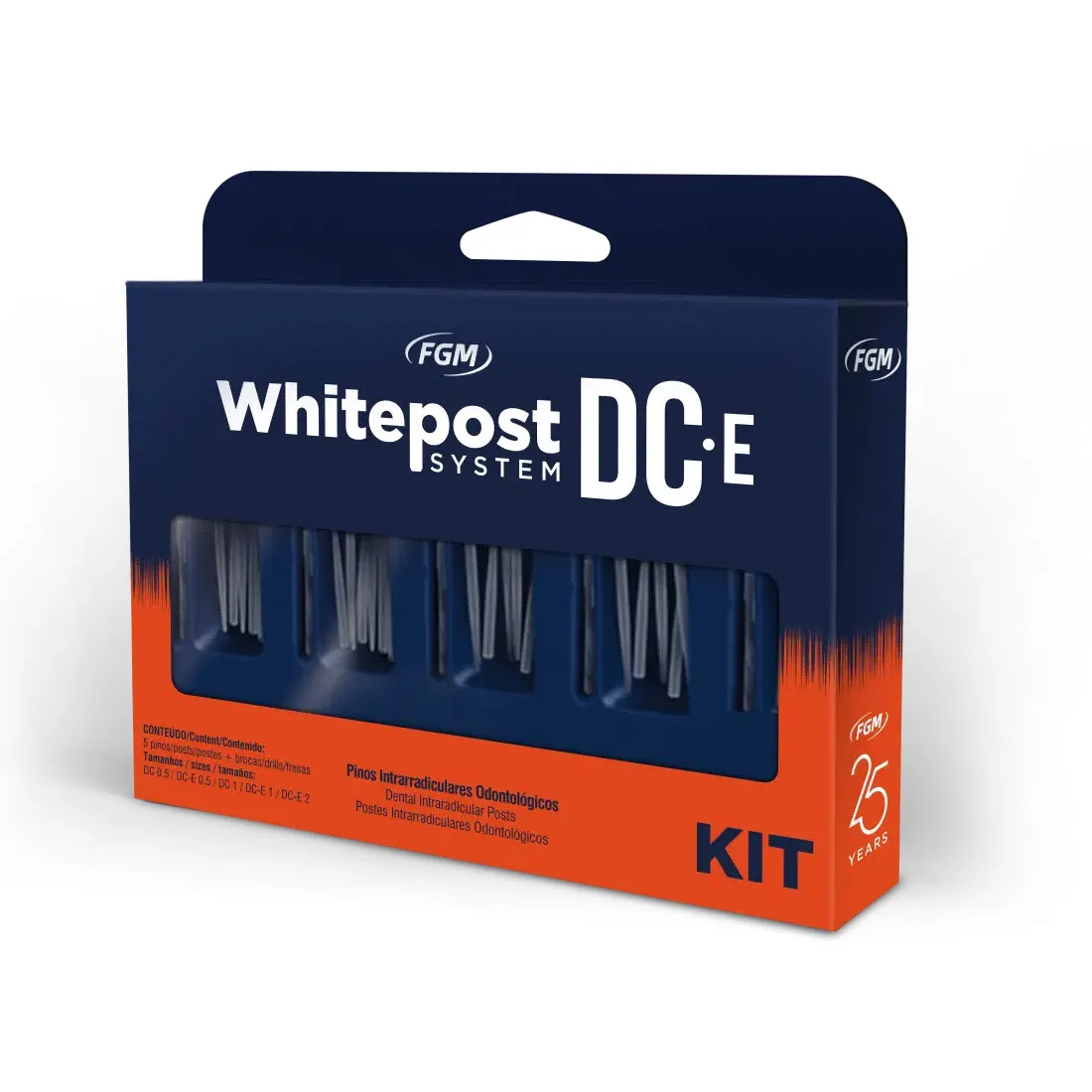 White Post DC E Kit، 25 مسامير متنوعة مع مثاقب