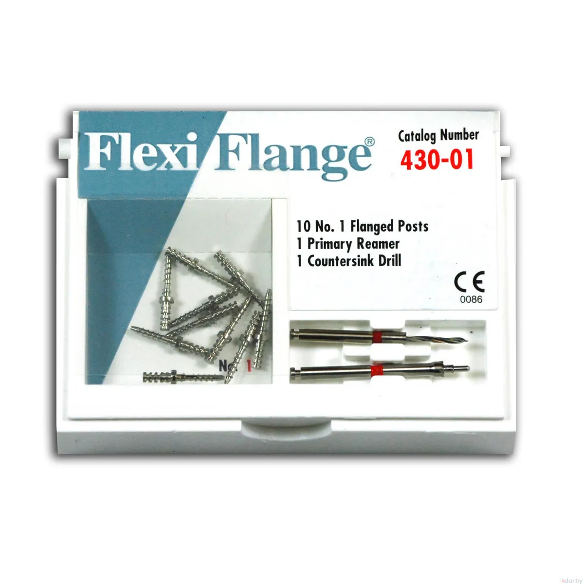 Flexi-Flange Stainless Steel Posts, Size 0, Yellow, PK/10