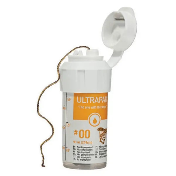 Ultrapak, 100% Cotton Knitted Retraction Cord, Size #00
