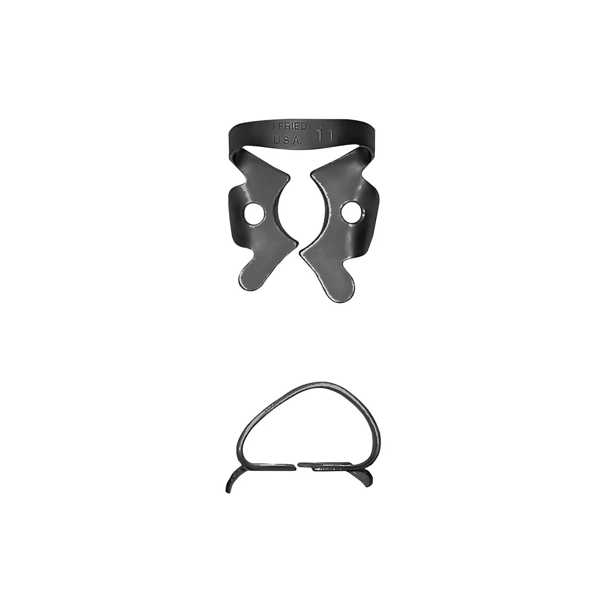 مشبك Rubber Dam #11، ضرس أيسر، BlackLine