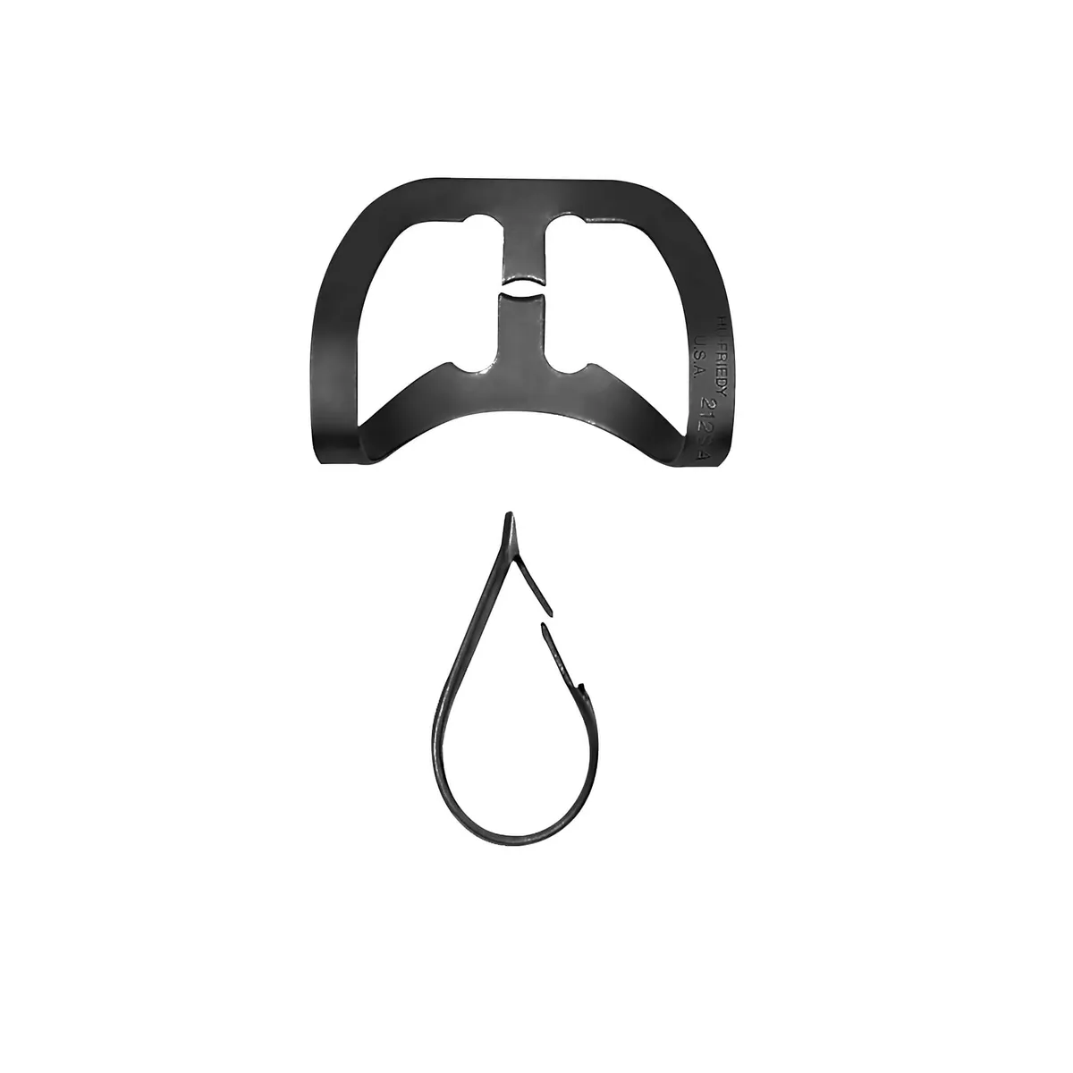 مشبك Rubber Dam #212SA، أمامي، BlackLine