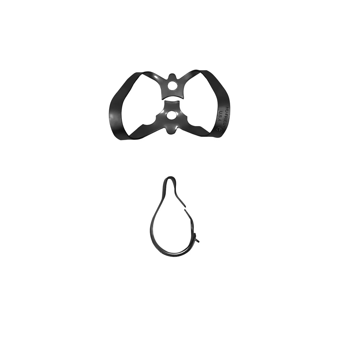 مشبك حاجز مطاطي #6، أسنان أمامية/شفوية، BlackLine