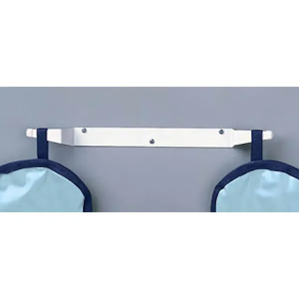 Apron Hanger, Heavy-duty, White Epoxy-coated Steel