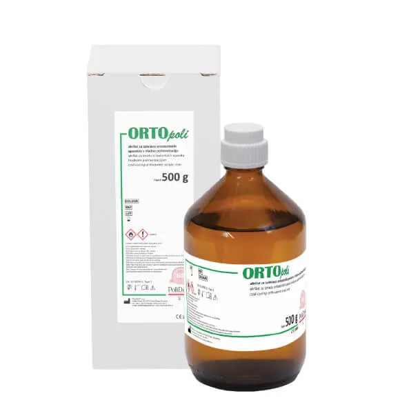 أكريليك معالج بالبرودة، Acrylate ORTOPOLI (سائل)، عديم اللون، 500 جم