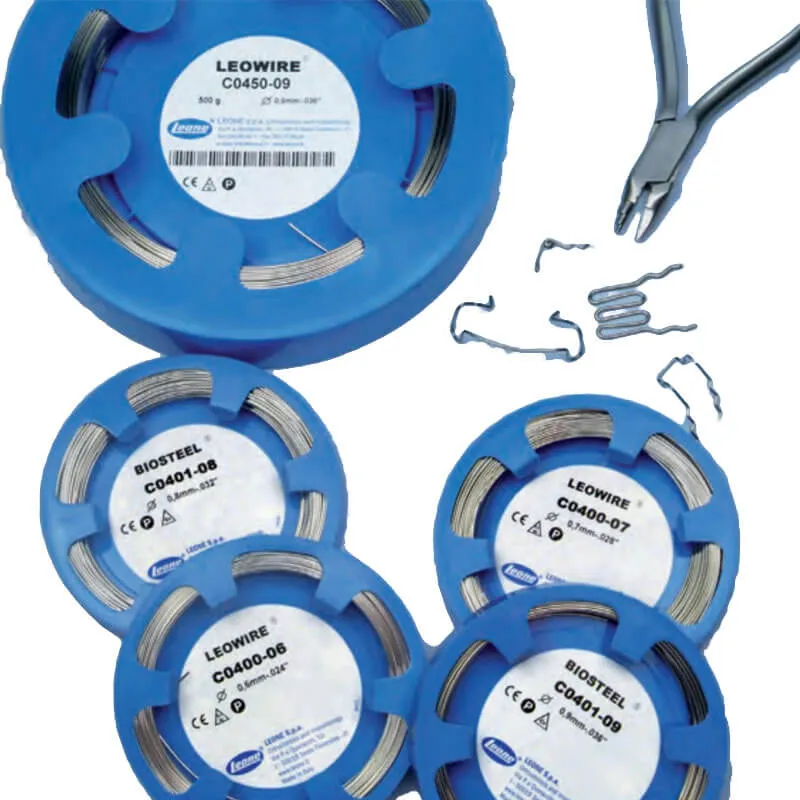 Leowire سلك مشبك دائري صلب (0.5mm/.20"), بكرة/50m