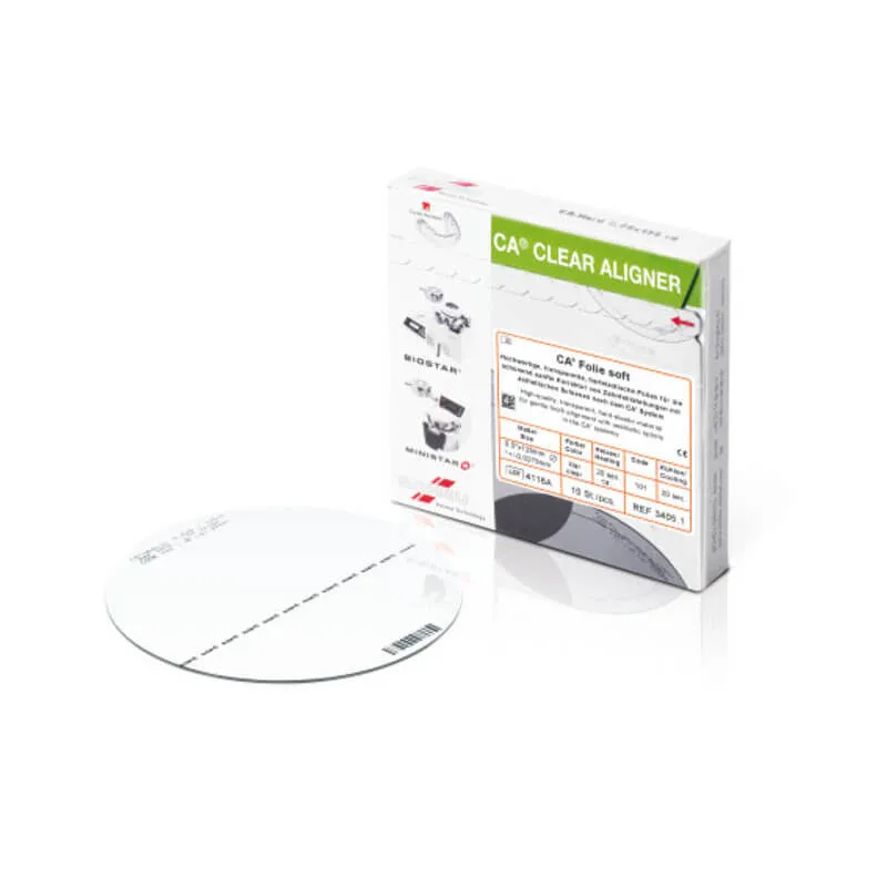 CA Foil Splints, Transparent Aligners, 0.625mm (Medium) PK/10