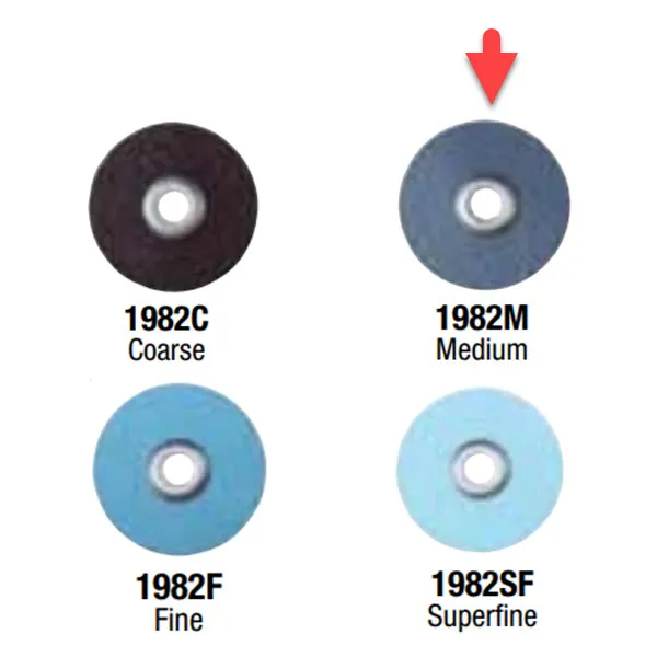 3M Sof-Lex Finishing and Polishing Discs 3/8 in Standard Medium 8690M