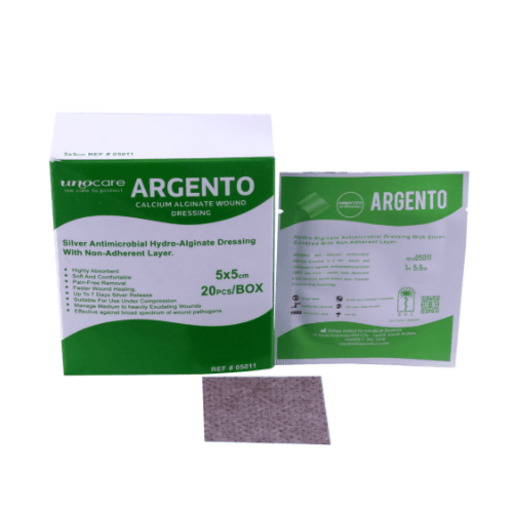 Argento Silver Wound Dressing, 5×5cm